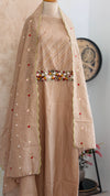 ✨ Mul Chanderi Hand Detailed Unstitched Suit ✨