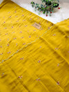 ✨ Malai Chanderi Embroidered Unstitched Suit ✨