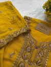 ✨ Pure Organza Unstitched Party Wear Suit with Chinnon Dupatta ✨