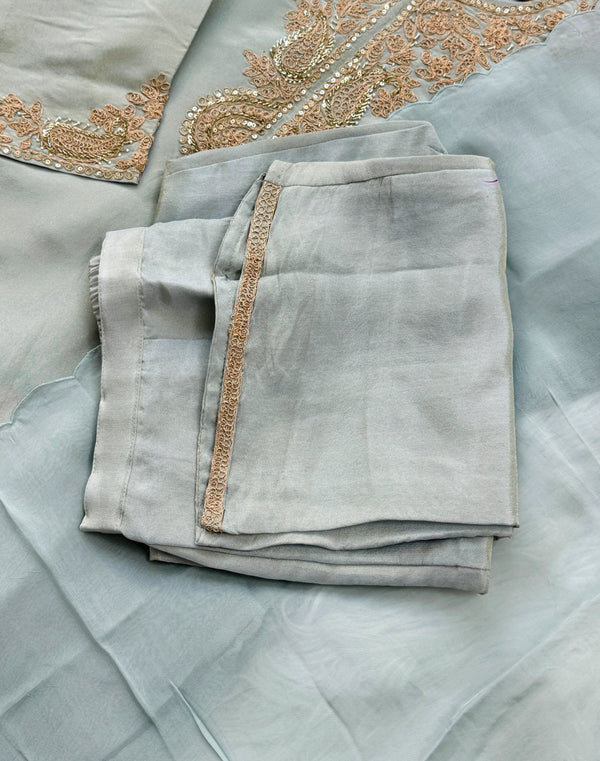 ✨ Tissue Silk Embroidered Suit ✨