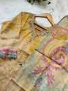 ✨ Tissue Silk Hand Detailed Kurti Set ✨