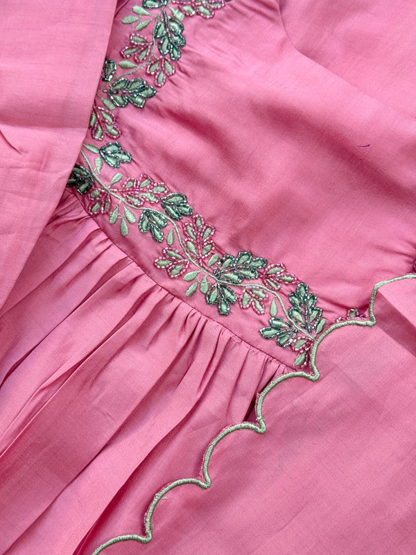 ✨ Soft Silk Embroidered Anarkali Set ✨