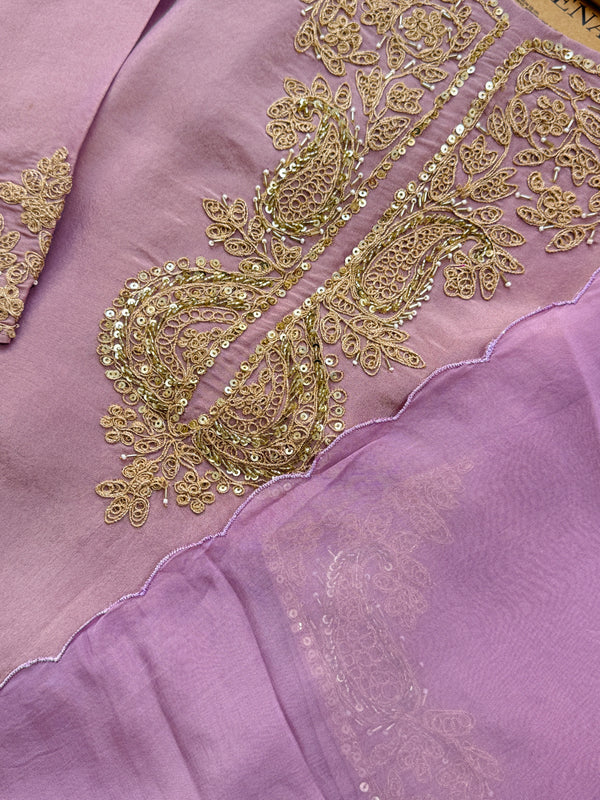 ✨ Tissue Silk Embroidered Kurti Set ✨