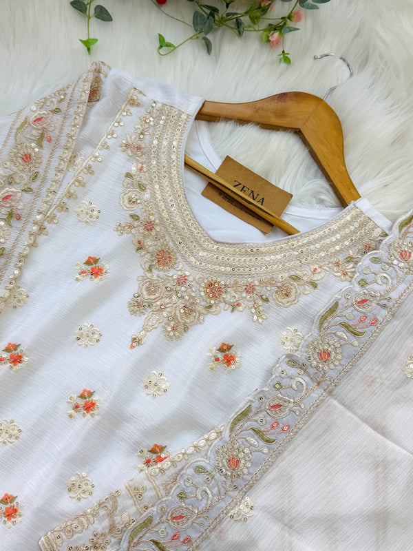 ✨ Chinnon Embroidered Party Wear Suit ✨