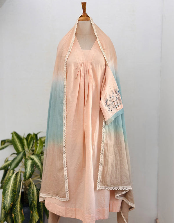 Ready to Wear Premium Mul Cotton Anarkali Kurti Set – Effortless Elegance & Comfort ✨