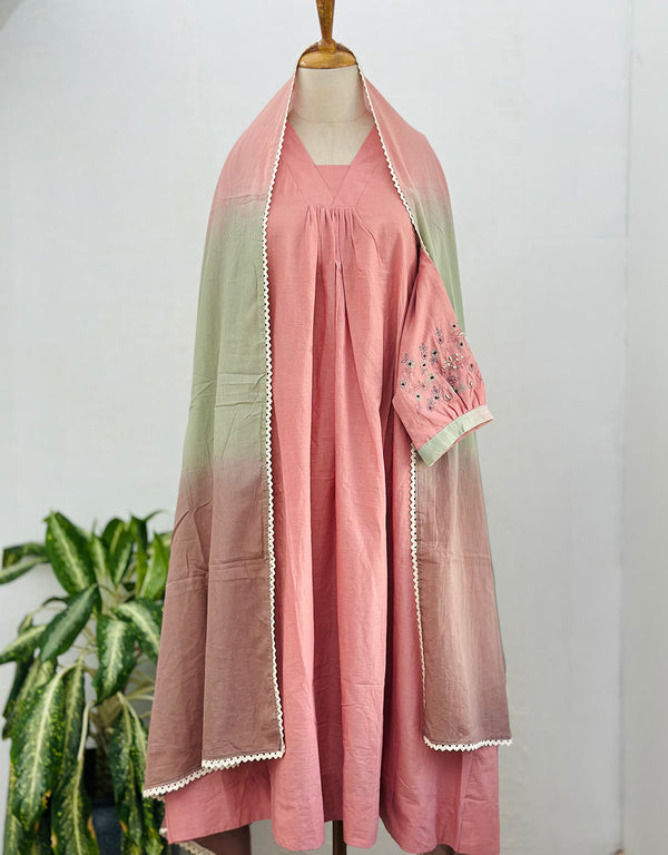 Ready to Wear Premium Mul Cotton Anarkali Kurti Set – Effortless Elegance & Comfort ✨