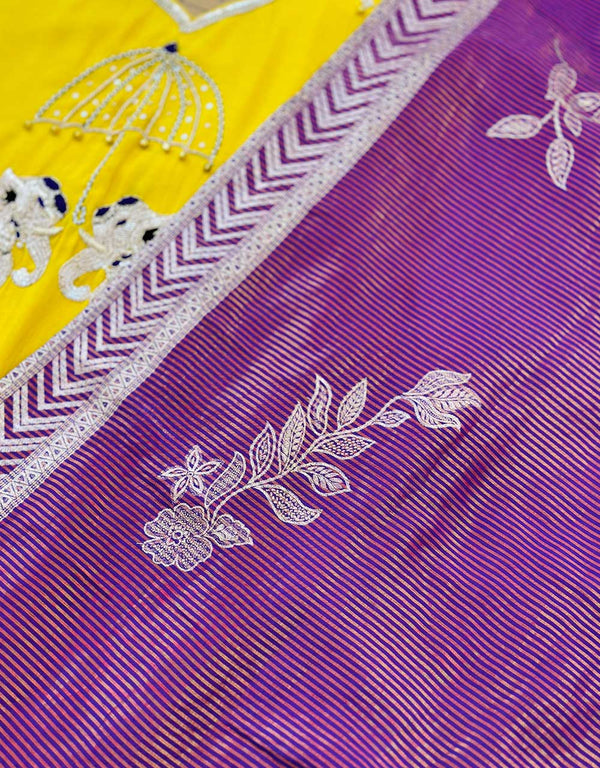 Ready to Wear Premium Dola Silk Hand Work Kurti Set – A Blend of Luxury & Elegance ✨