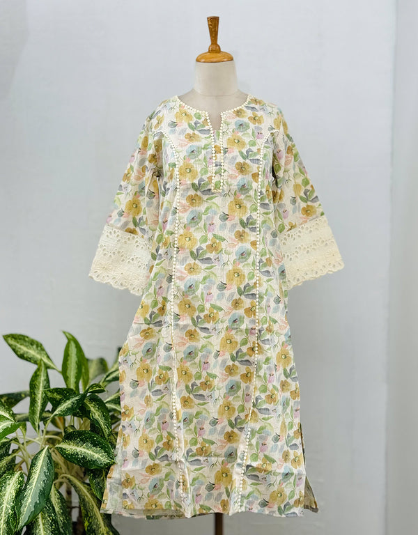 Pure Cotton Casual Wear Kurti - Effortless Comfort 🌼