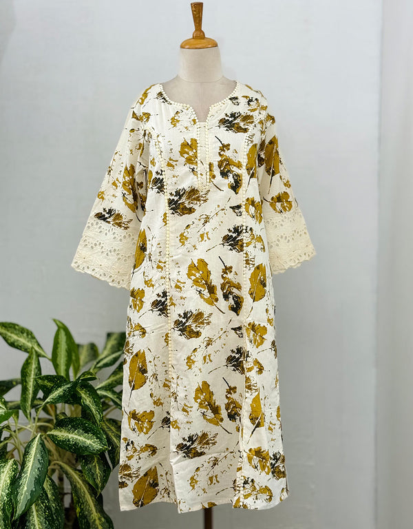 Pure Cotton Casual Wear Kurti - Effortless Comfort 🌼