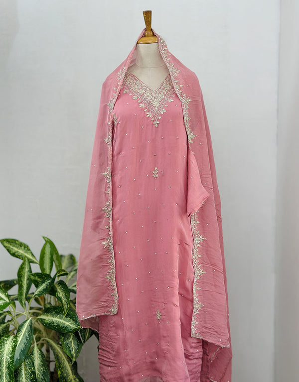 Pure Organza Ready-to-Wear Suit - Sheer Elegance ✨