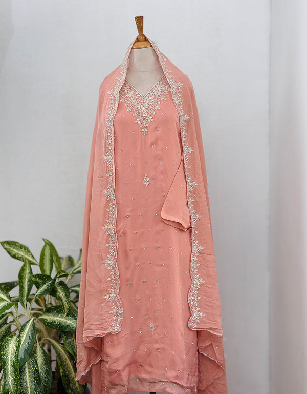 Pure Organza Ready-to-Wear Suit - Sheer Elegance ✨