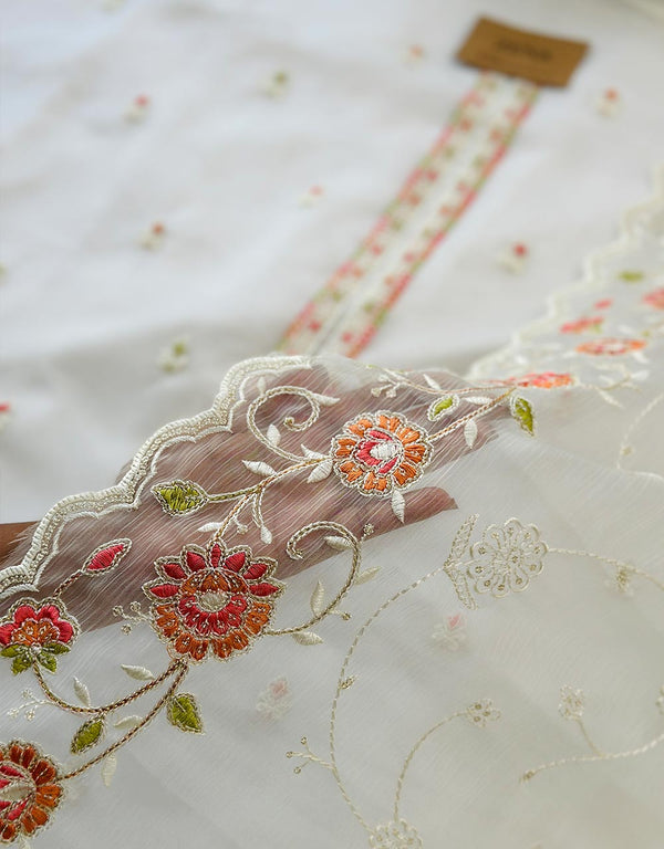 Unstitched Shimmer Silk Party Wear Suit ✨