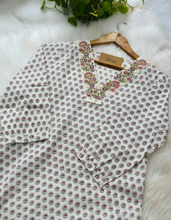 Ready-to-Wear Cotton Kurti - Effortless Comfort 🌟