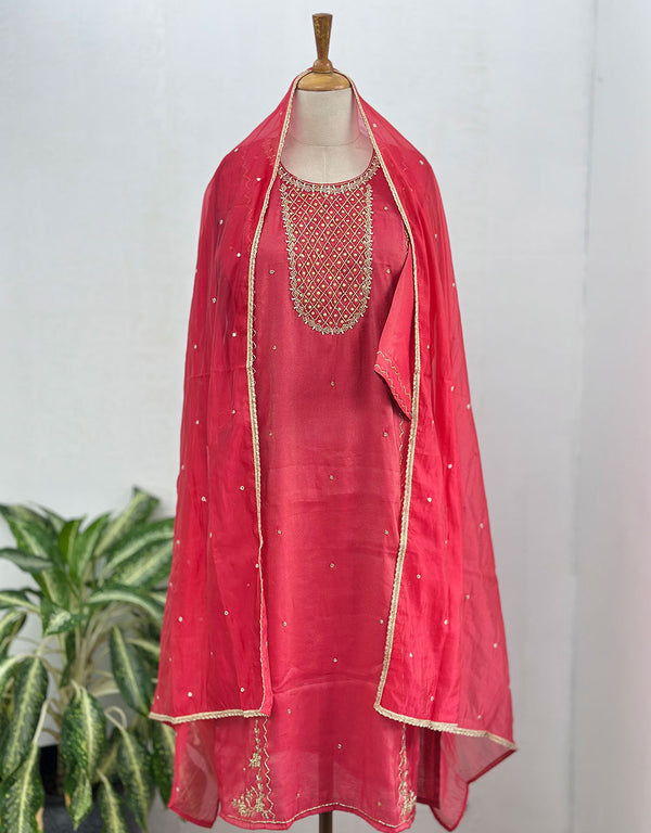 Georgette Ready-to-Wear Handwork Suit – Timeless Elegance & Craftsmanship ✨