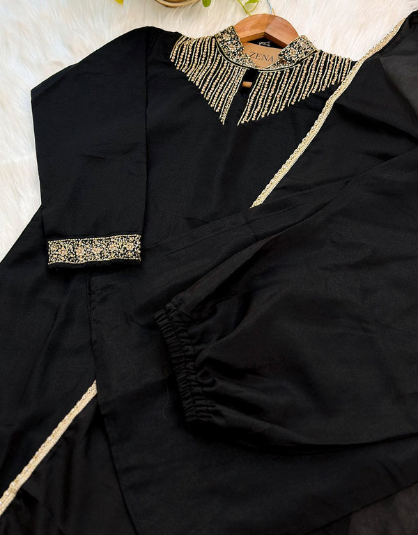 Ready-to-Wear Georgette Sharara Kurti Set ✨