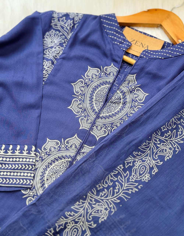 Ready-to-Wear Pure Cotton Kurti Set – Effortless Comfort & Style 🌿✨Z785