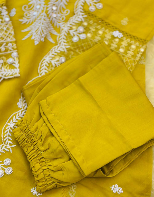 READY TO WEAR MUSLIN SILK KURTI SET 🌿