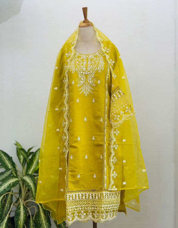 READY TO WEAR MUSLIN SILK KURTI SET 🌿