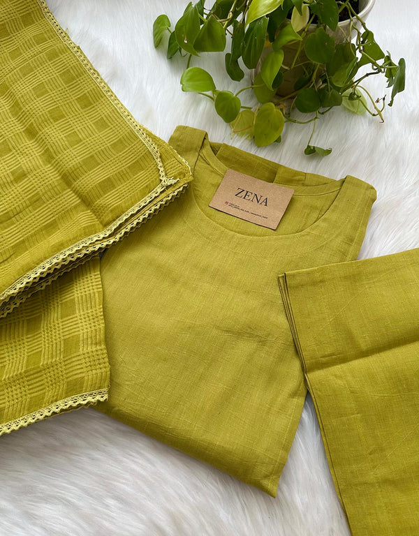 READY TO WEAR PURE COTTON KURTI SET 🌿