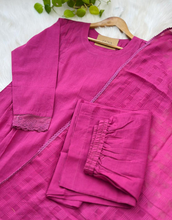 READY TO WEAR PURE COTTON KURTI SET 🌿