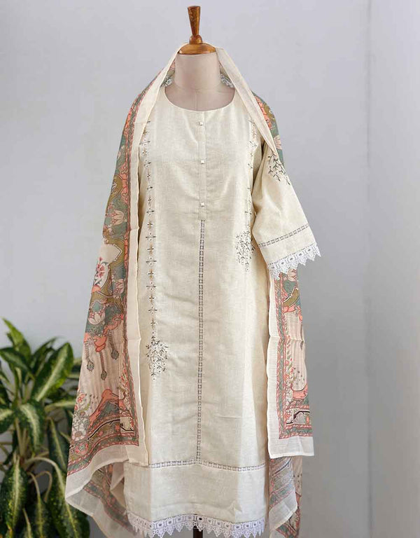 Effortless Elegance – READY TO WEAR LINEN KURTI SET ✨