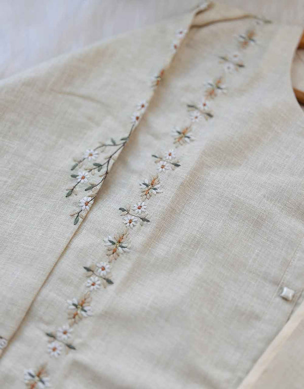 Effortless Elegance – READY TO WEAR LINEN KURTI SET ✨