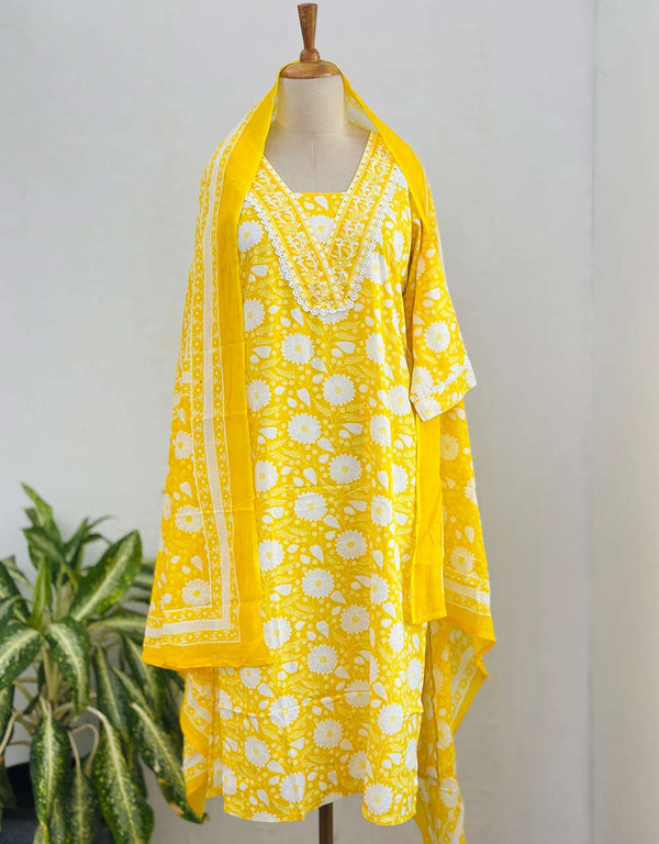 Timeless Comfort – READY TO WEAR PURE COTTON KURTI SET ✨