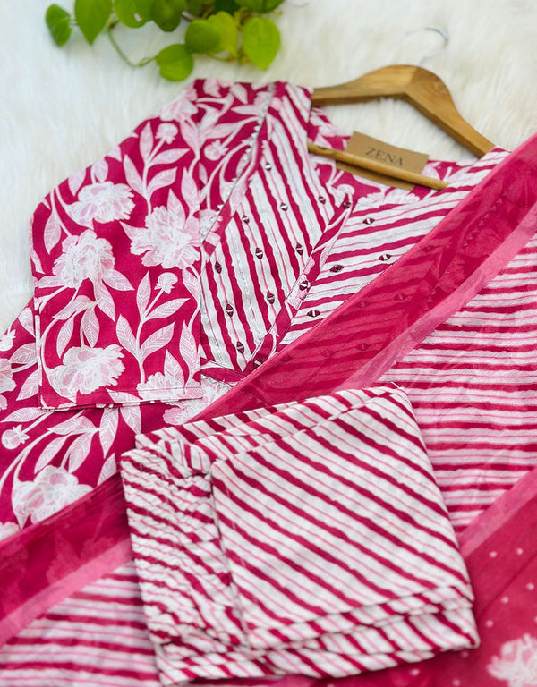 Timeless Comfort – READY TO WEAR PURE COTTON KURTI SET ✨