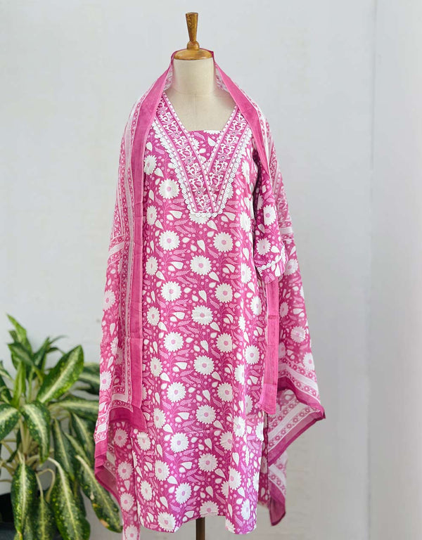 Timeless Comfort – READY TO WEAR PURE COTTON KURTI SET ✨