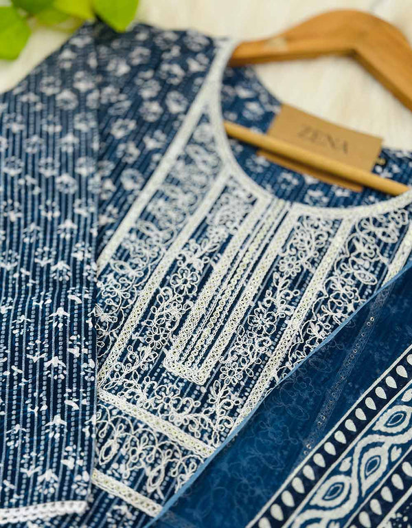 Timeless Comfort – READY TO WEAR PURE COTTON KURTI SET ✨Z936