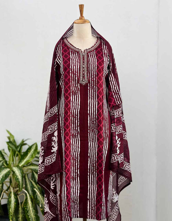 🌿 READY TO WEAR PURE COTTON KURTI SET – Comfort Meets Elegance ✨