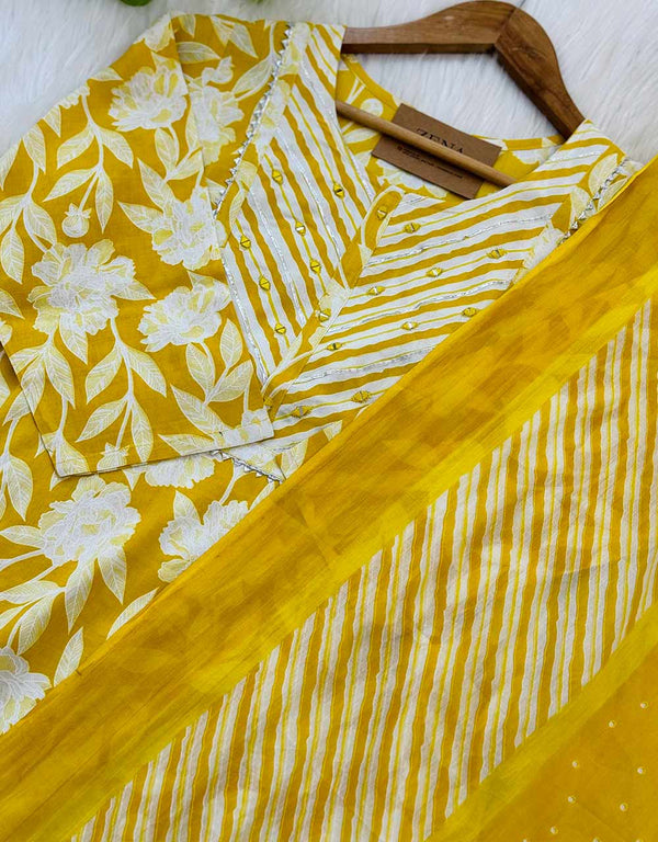 Gulzaar Cotton Charm – Ready to Wear Pure Cotton Kurti Set 🌿