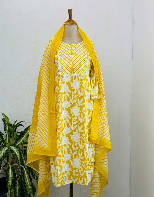 Gulzaar Cotton Charm – Ready to Wear Pure Cotton Kurti Set 🌿