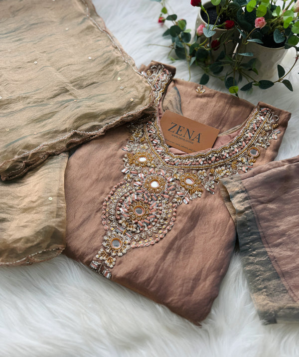 Premium Tissue Silk Handwork Suit – Timeless Elegance ✨