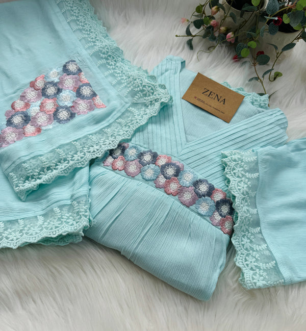 Ready-to-Wear Embroidered Anarkali Suit – Elegant Festive Outfit