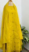 Mul Chanderi Unstitched Suit with Embroidery Details