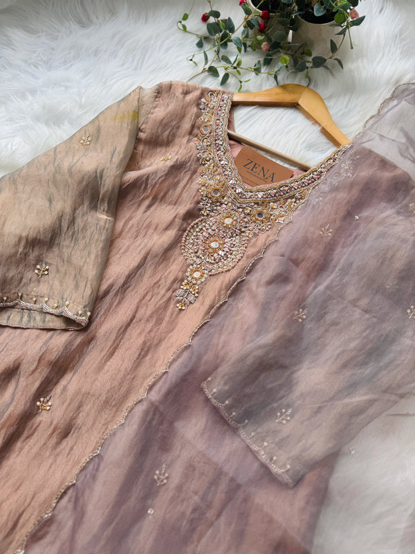 Premium Tissue Silk Handwork Suit – Timeless Elegance ✨