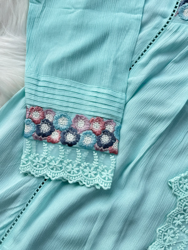 Ready-to-Wear Embroidered Anarkali Suit – Elegant Festive Outfit