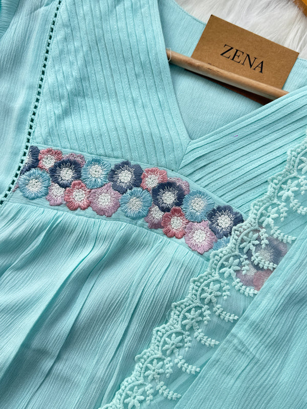 Ready-to-Wear Embroidered Anarkali Suit – Elegant Festive Outfit