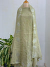 Premium Mul Chanderi Unstitched Embroidered Partywear Suit – Sophisticated & Stylish