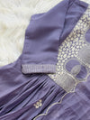 🌙 Mul Chanderi Embroidered Anarkali Set 🌙