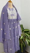 π Mul Chanderi Embroidered Anarkali Set π