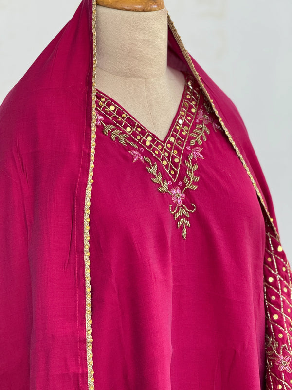 ✨ Organza Handwork Party Wear Suit ✨