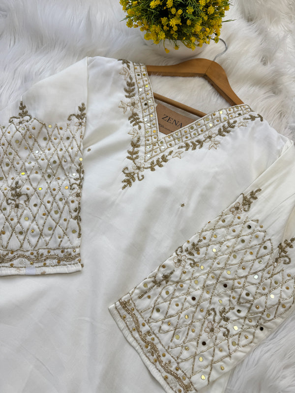 ✨ Organza Handwork Party Wear Suit ✨