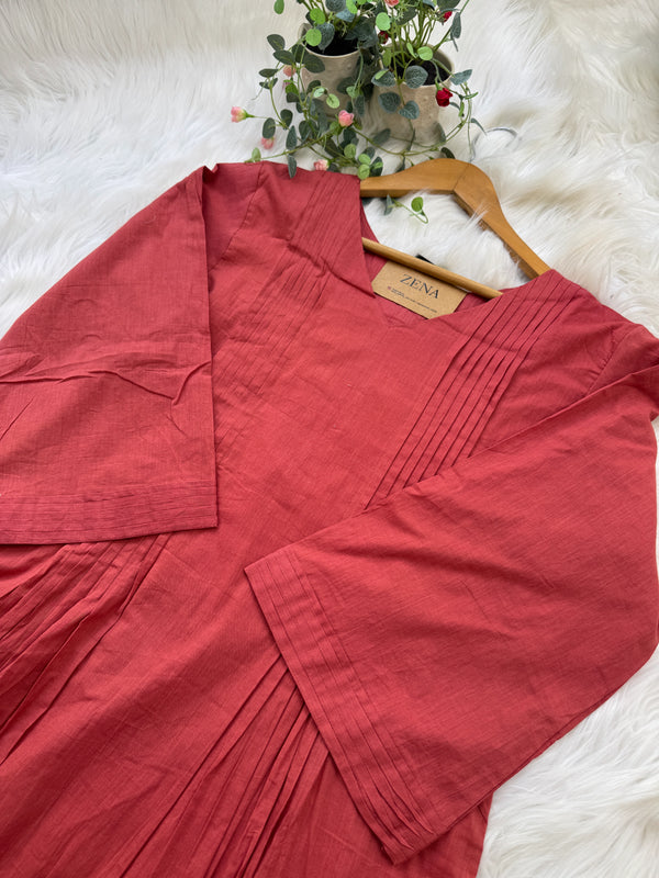 ๐ธ Pure Mul Cotton Embroidered Anarkali Set ๐ธ