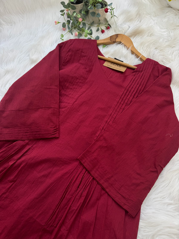 ๐ธ Pure Mul Cotton Embroidered Anarkali Set ๐ธ