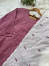 ๐ธ Pure Mul Cotton Embroidered Anarkali Set ๐ธ