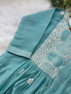 🌙 Mul Chanderi Embroidered Anarkali Set 🌙
