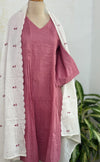 ๐ธ Pure Mul Cotton Embroidered Anarkali Set ๐ธ