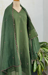 Premium Mul Chanderi Mirror Work A-Line Kurti Set – Shine with Subtle Elegance